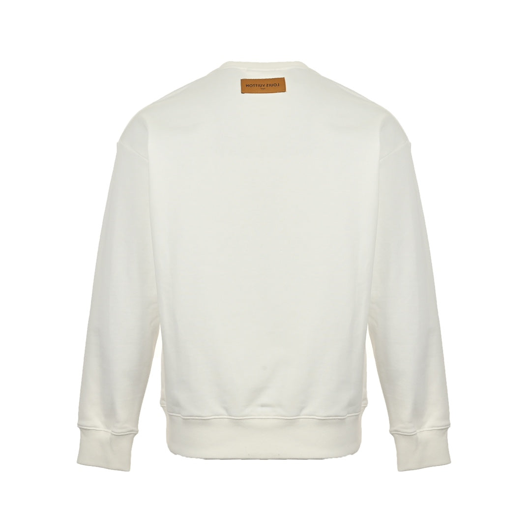 Sweat-shirt col rond presbyte en relief
