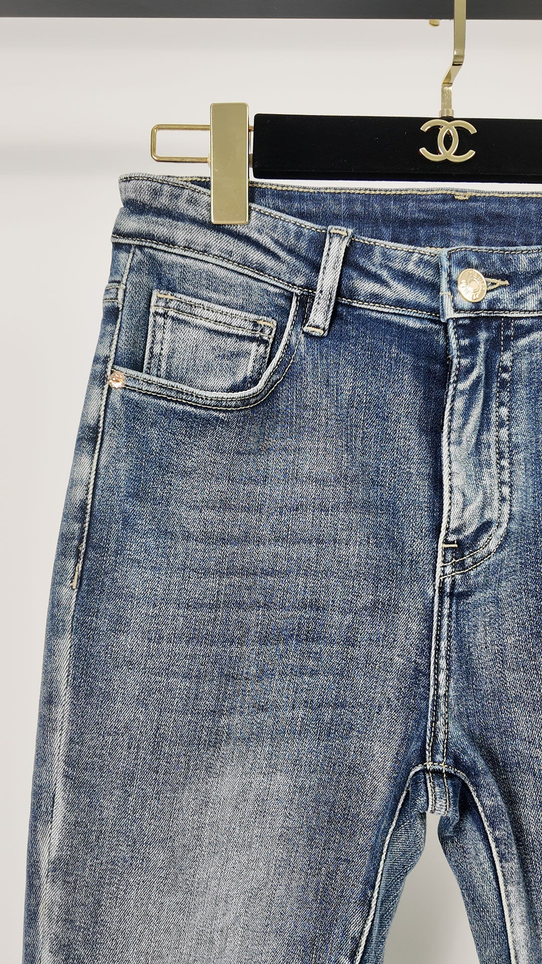 Jean vintage en dentelle