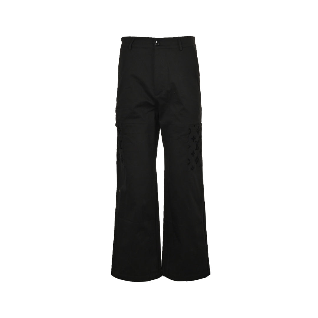 Jean patchwork floqué à fleurs anciennes 24Fw