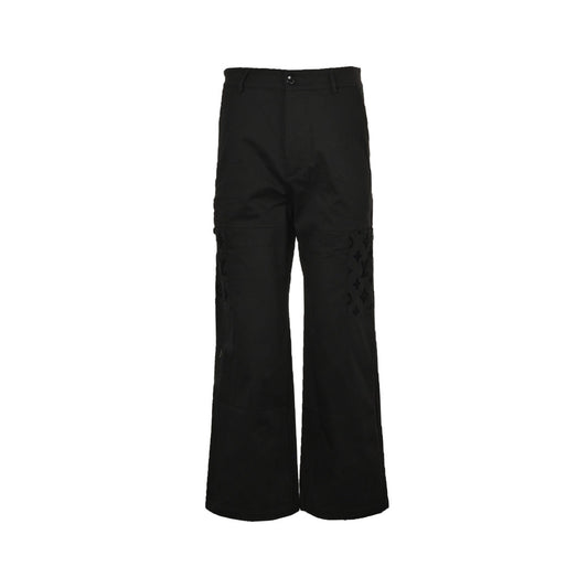 Jean patchwork floqué à fleurs anciennes 24Fw