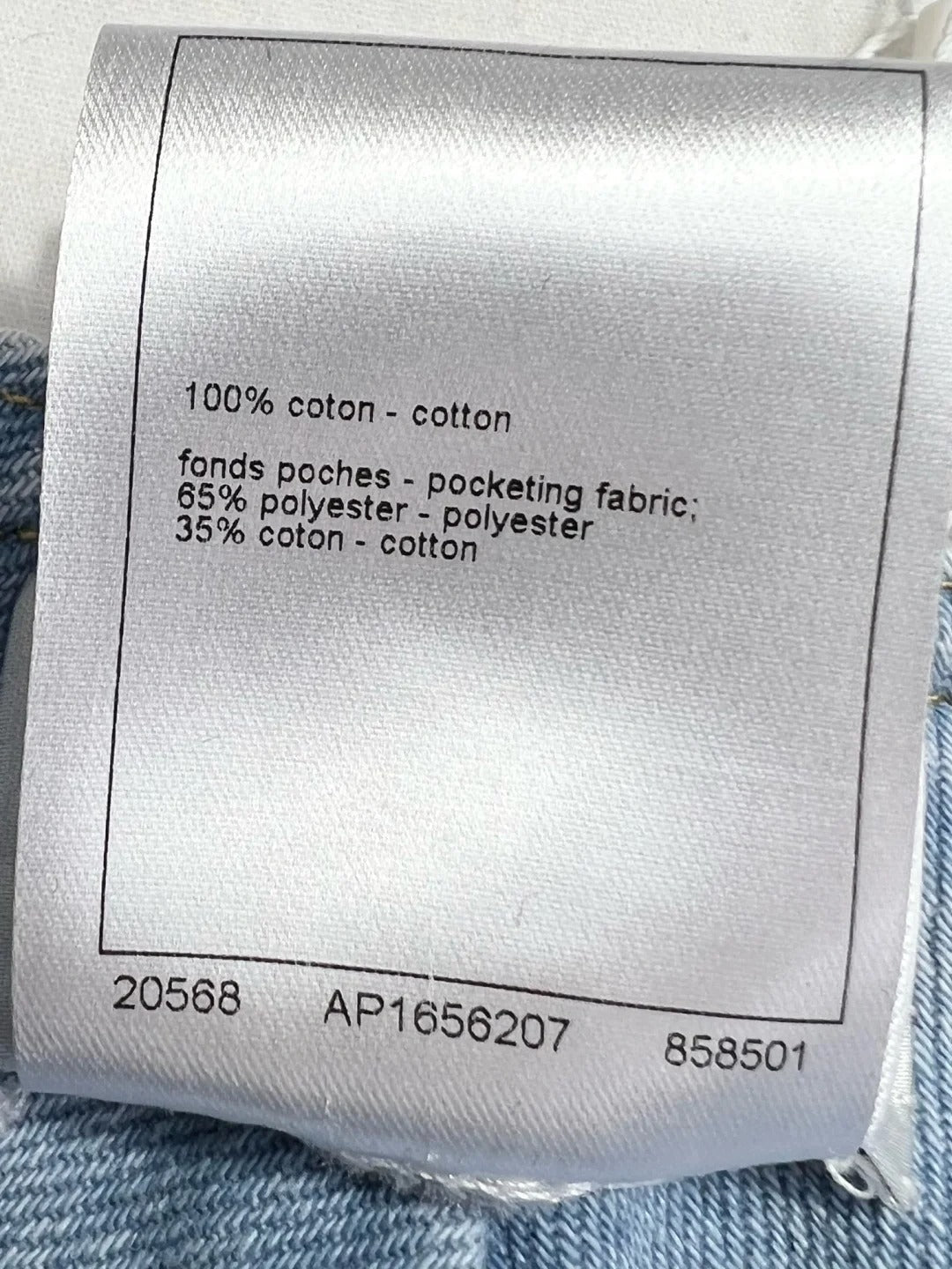 Short en jean large dégradé