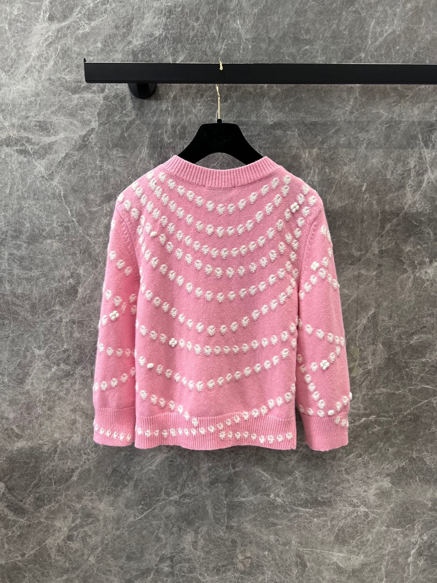 Cardigan aus Kaschmir-Perlenjacquard