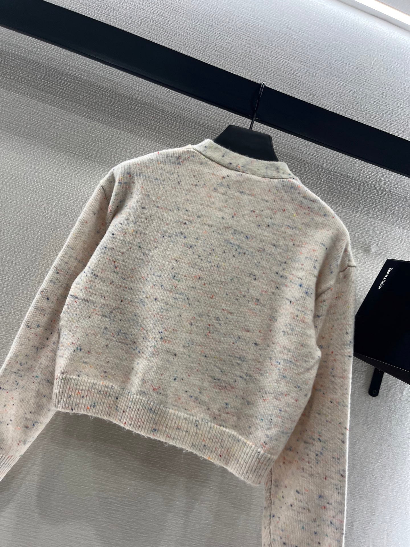 Double letter knitted cardigan