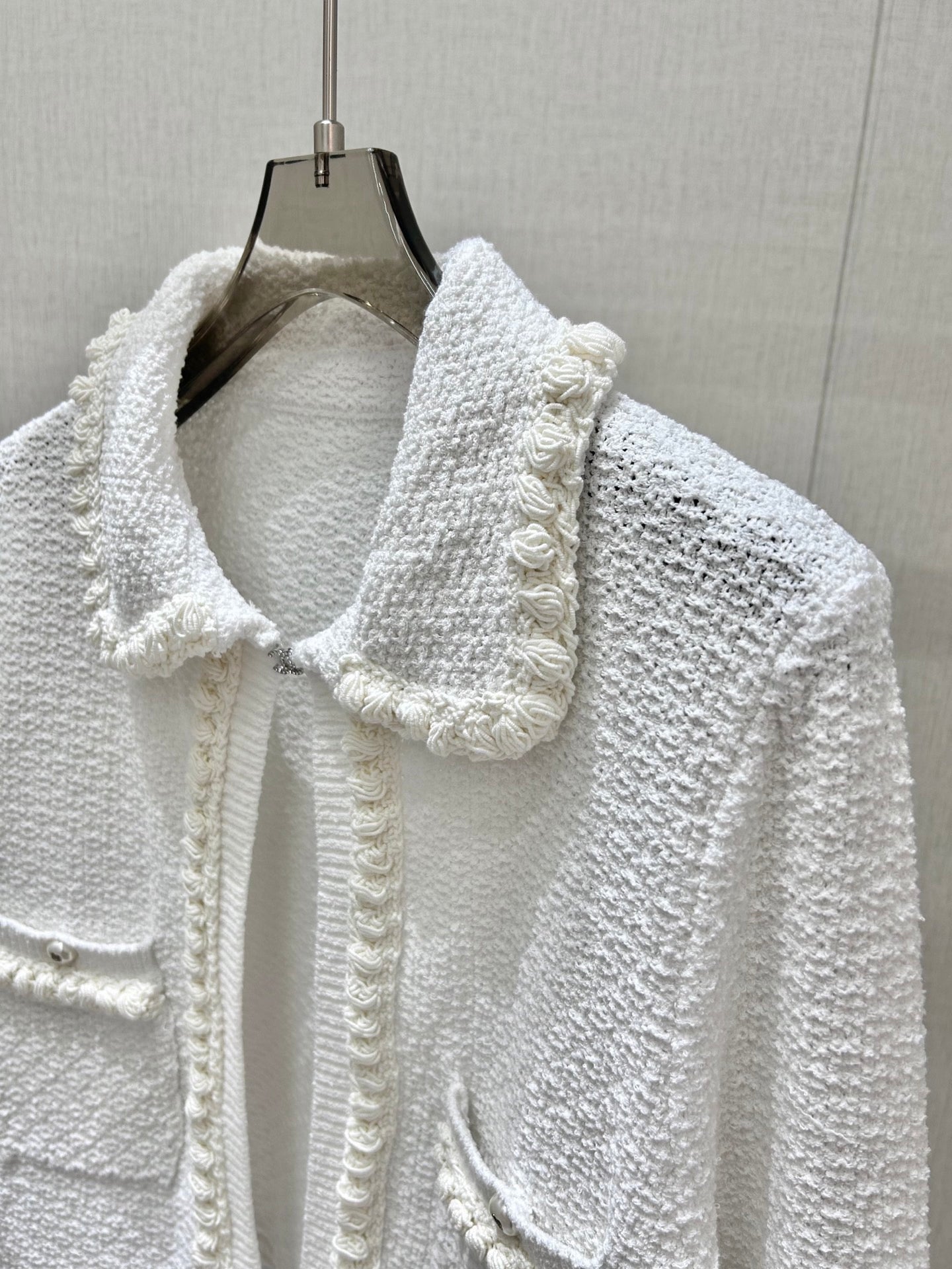 Cardigan blanc clair de lune