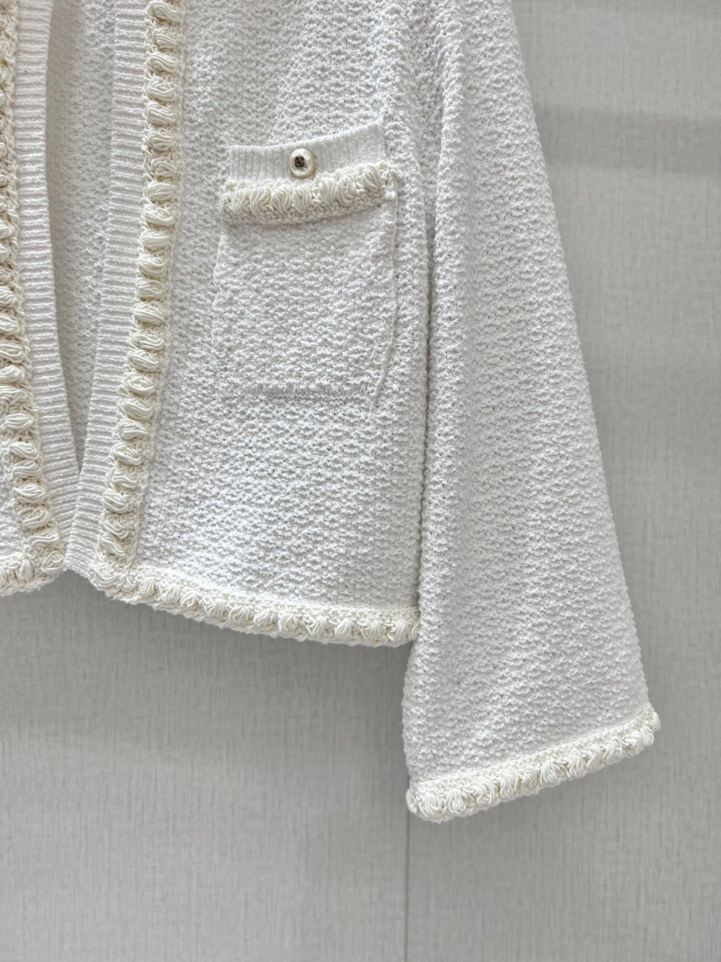 Cardigan blanc clair de lune