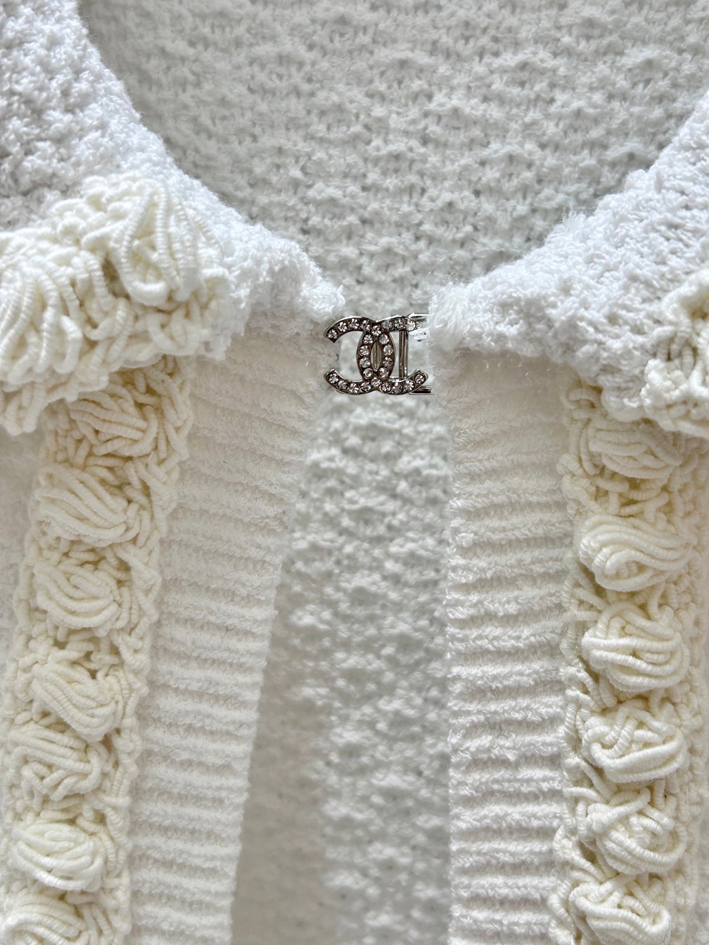 Cardigan blanc clair de lune