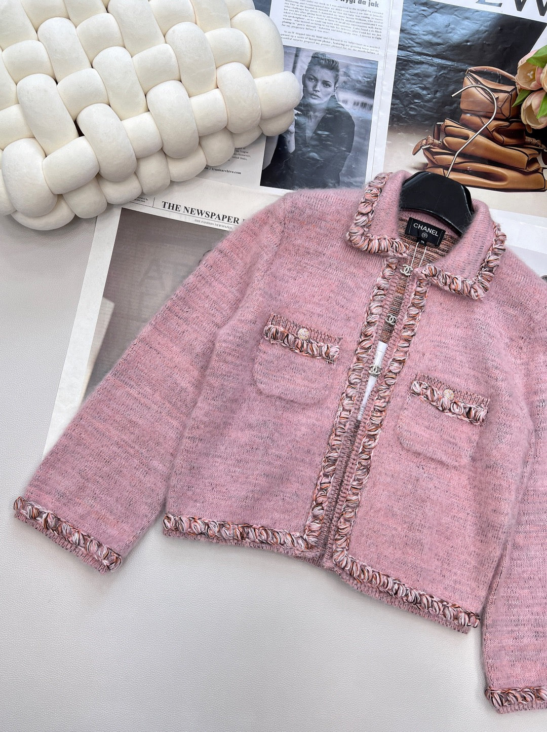 Cardigan en cachemire avec bouton cartable