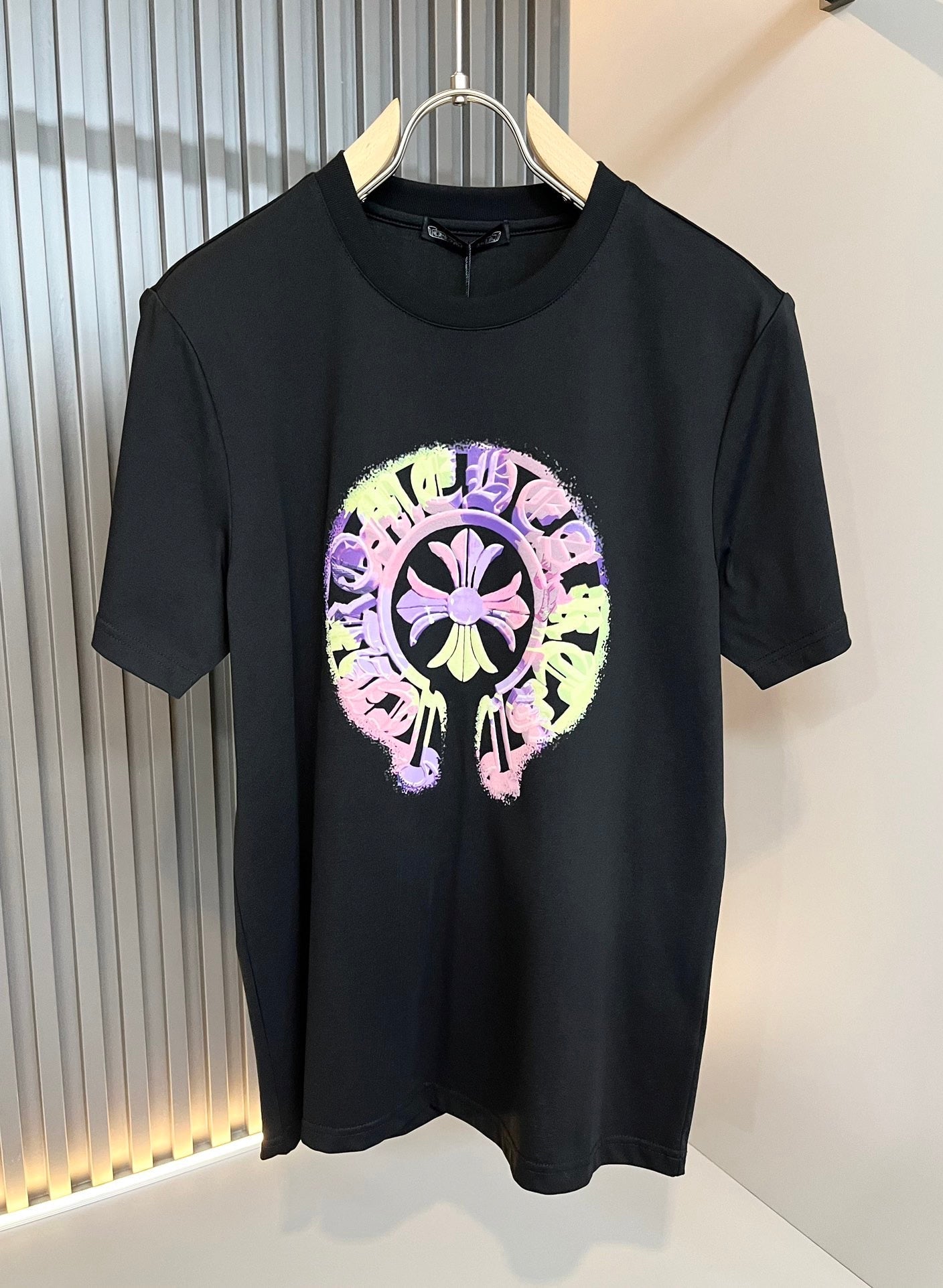🔥🔥🔥24FW NEUES CHROME HEARTS Buntes LOGO-T-Shirt in limitierter Auflage