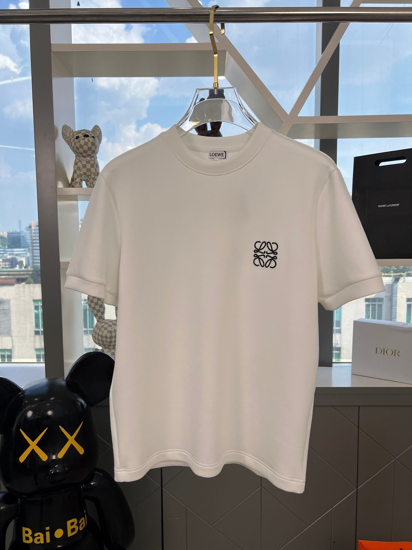 24FW NOUVEAU T-shirt brodé à col rond