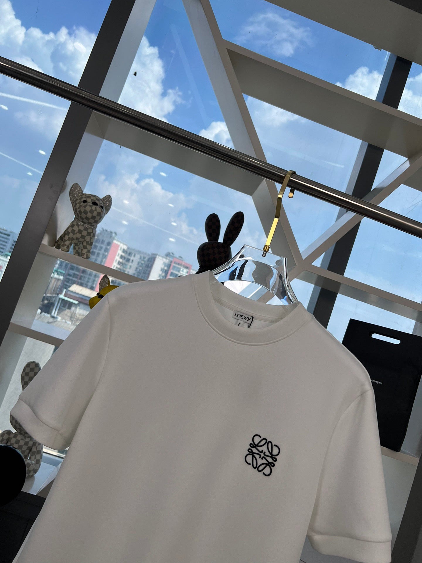 24FW NOUVEAU T-shirt brodé à col rond