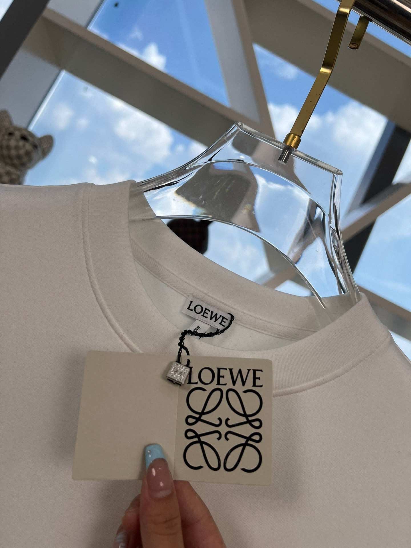 24FW NOUVEAU T-shirt brodé à col rond