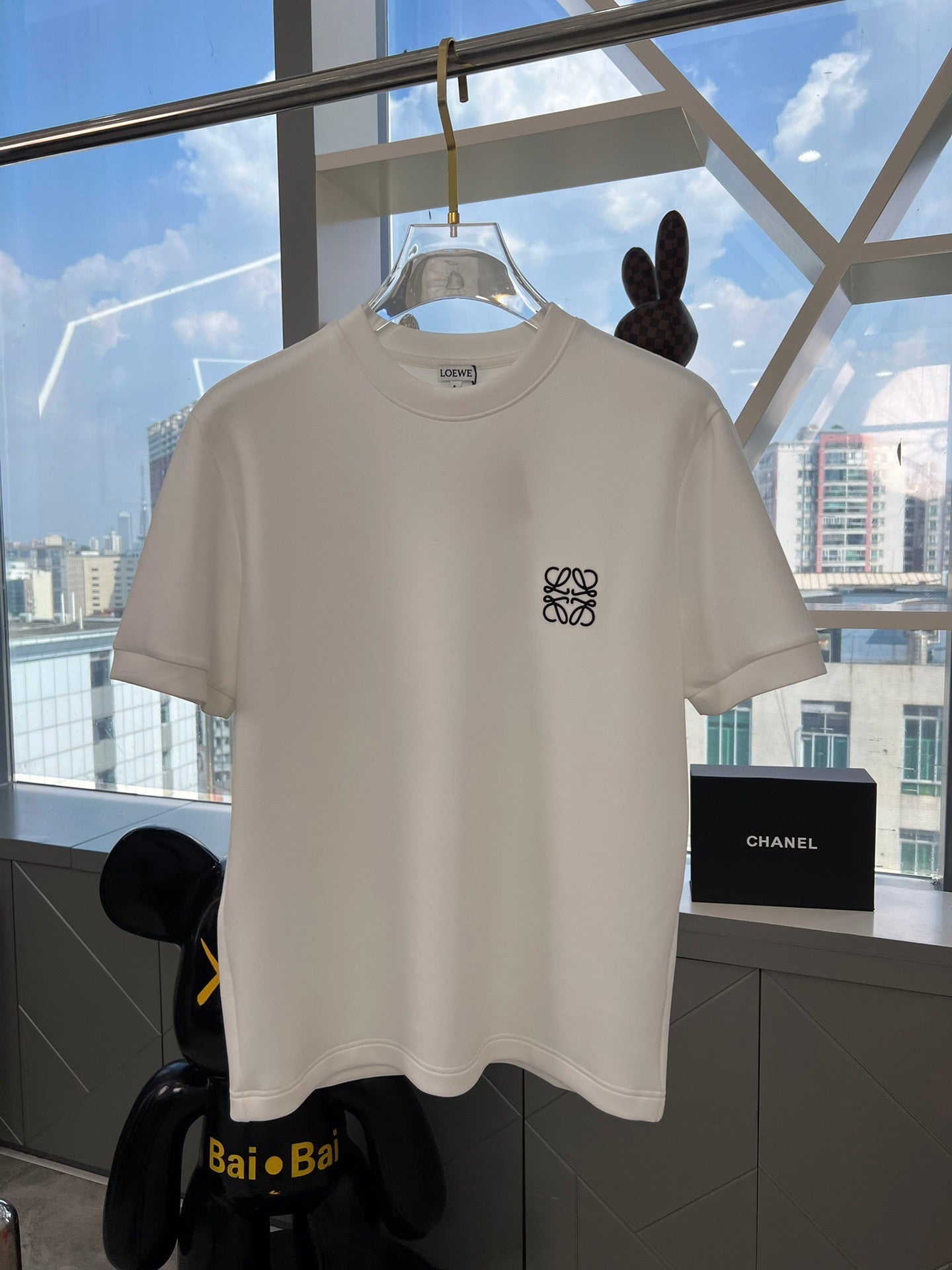 24FW NOUVEAU T-shirt brodé à col rond