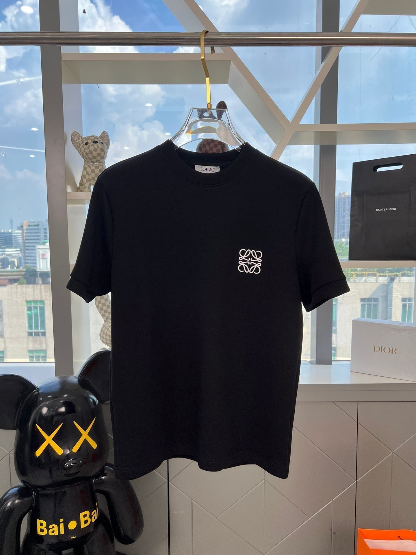 24FW NOUVEAU T-shirt brodé à col rond