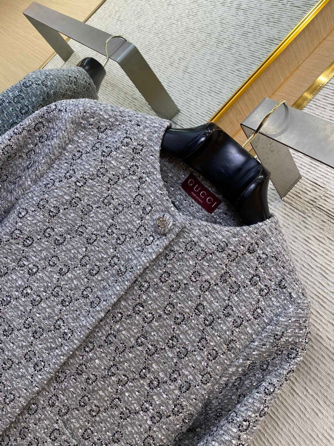 Jacquard-Diamantjacke