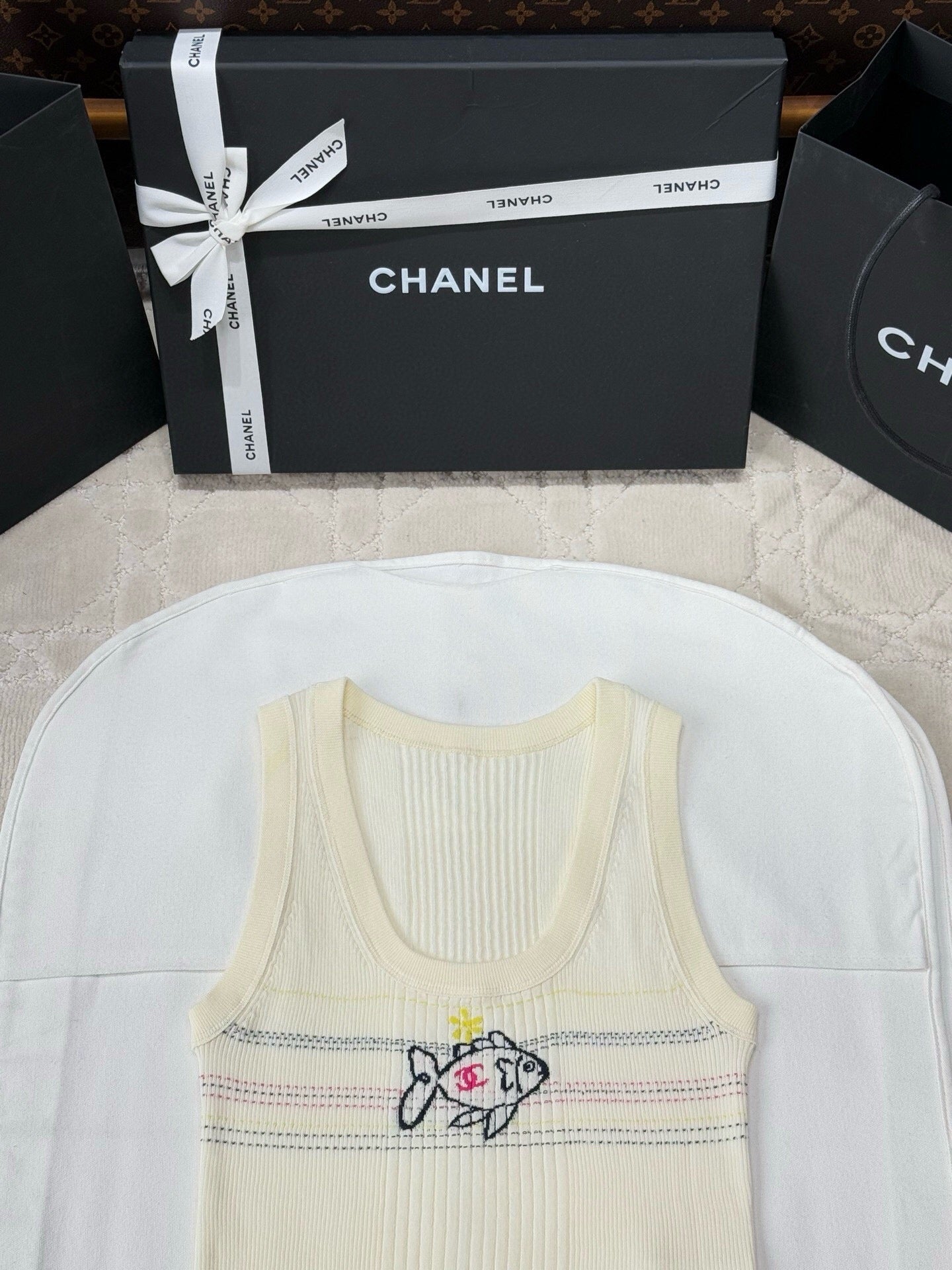 Camisole en tricot 25P Fish