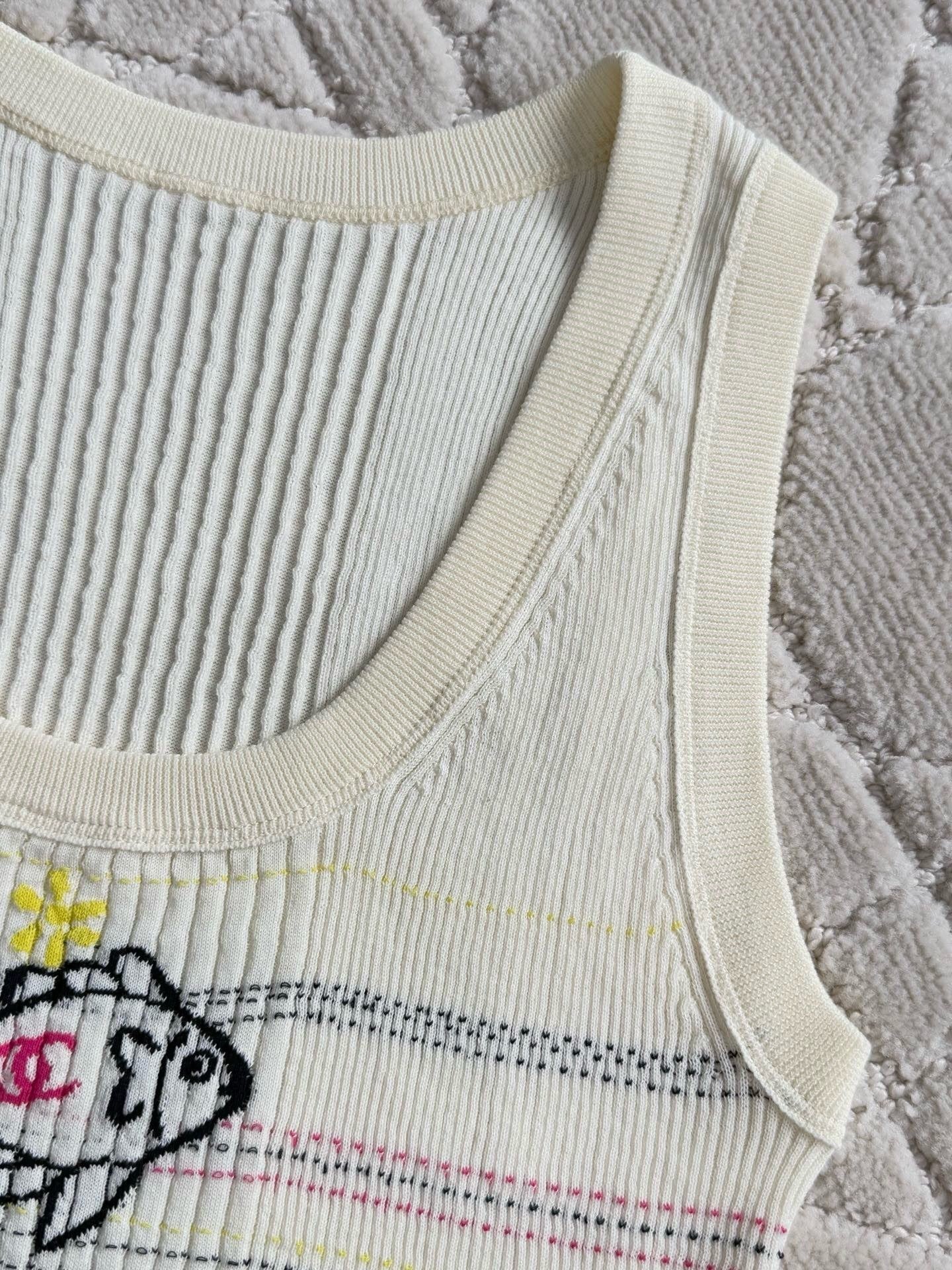 Camisole en tricot 25P Fish