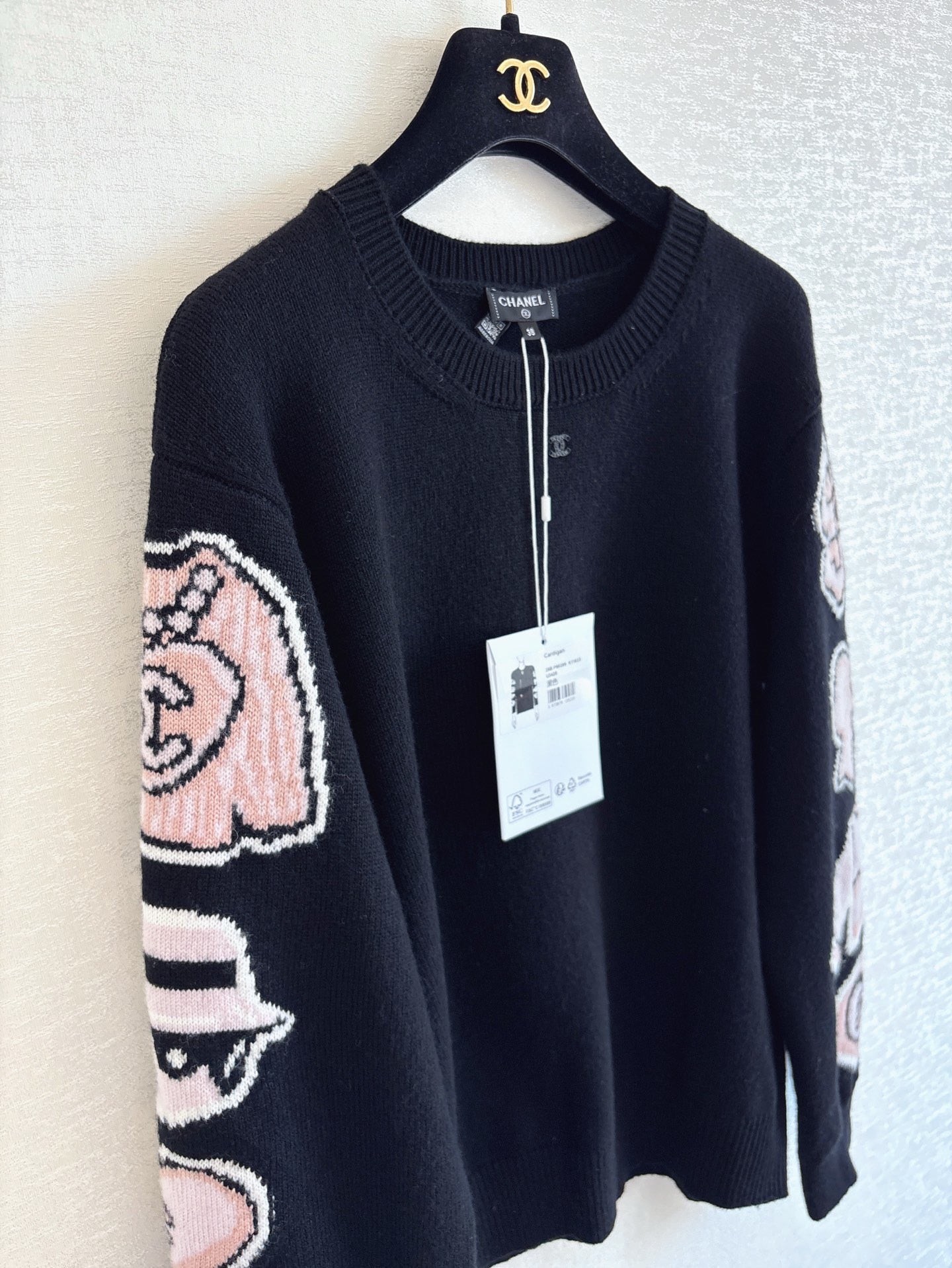 Cartoon Doll Kaschmir Rundhals Langarm