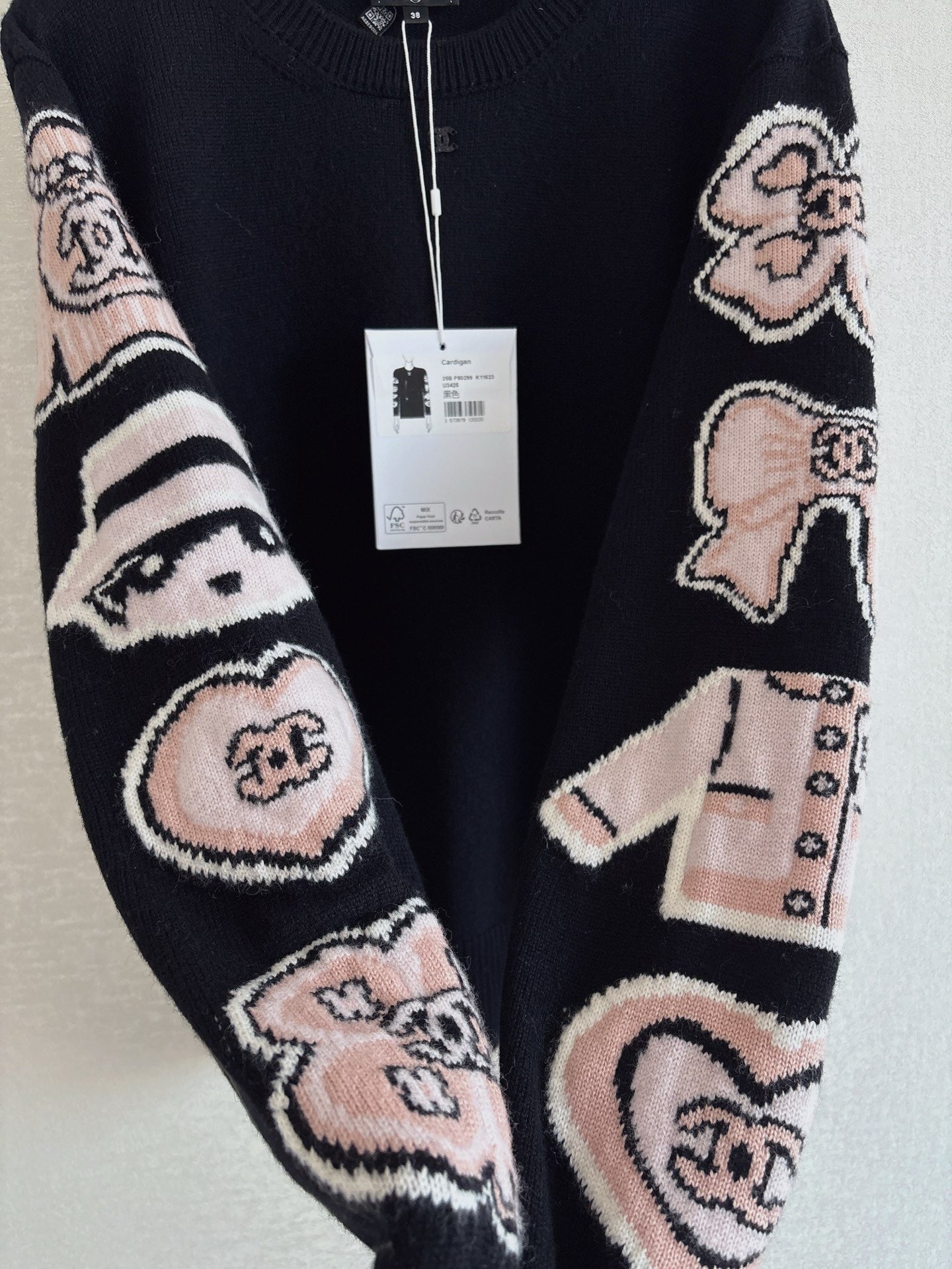 Cartoon Doll Kaschmir Rundhals Langarm