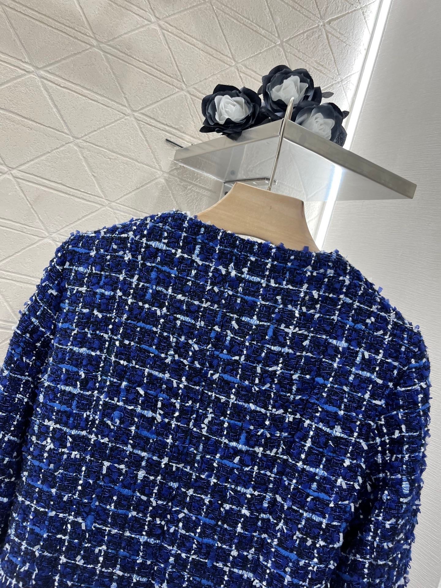 Veste habillée en fil d'argent tissé