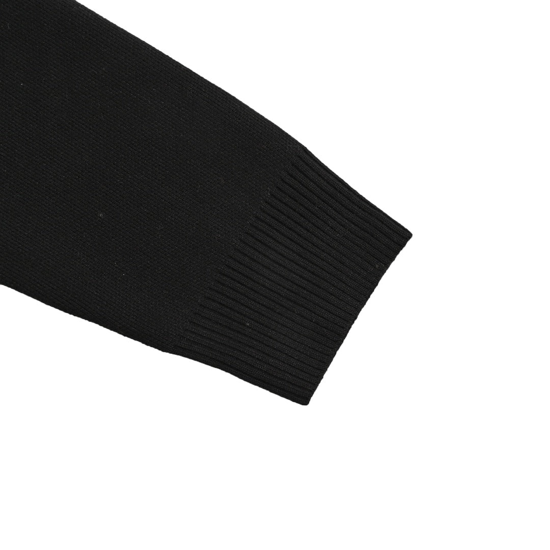 Sweat-shirt ras du cou à carreaux et lettres sur la poitrine