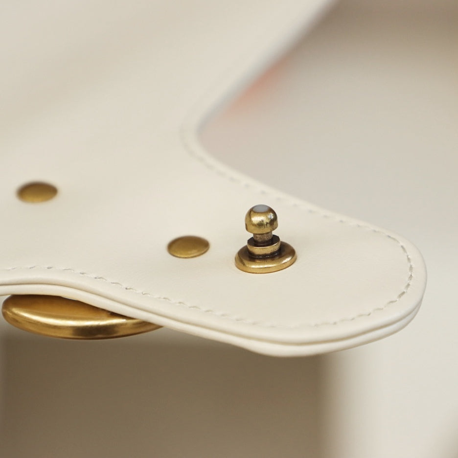 weiße kleine GG Marmont 2.0 Schultertasche