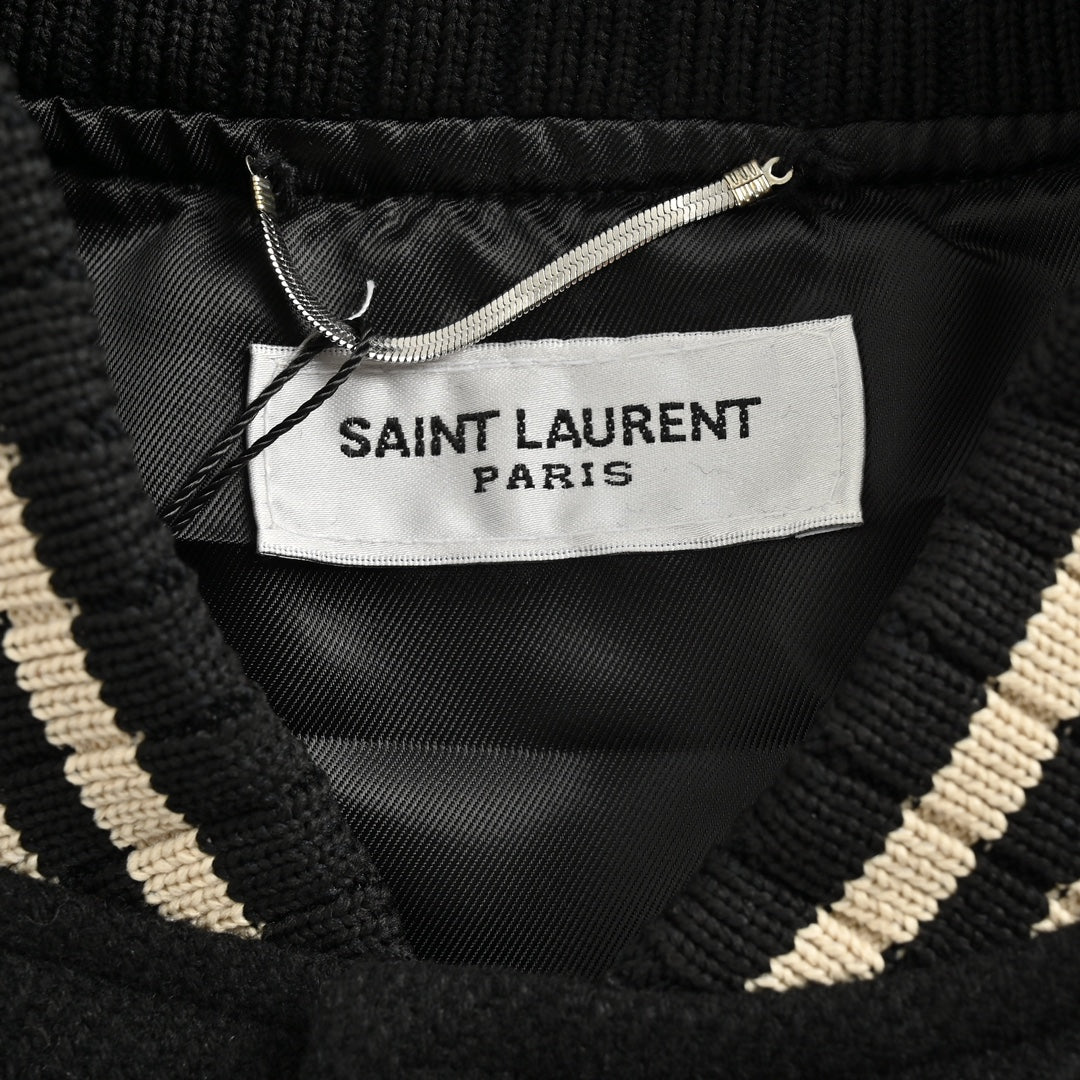 Veste de baseball avec patch signature au dos