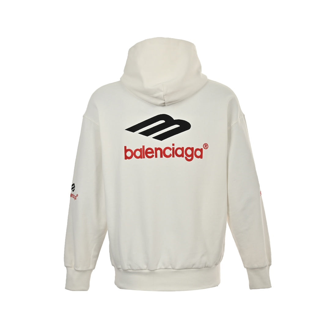 Kapuzensweatshirt mit M-Logo-Stickerei