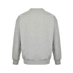 Silver label embroidered logo crew neck sweatshirt