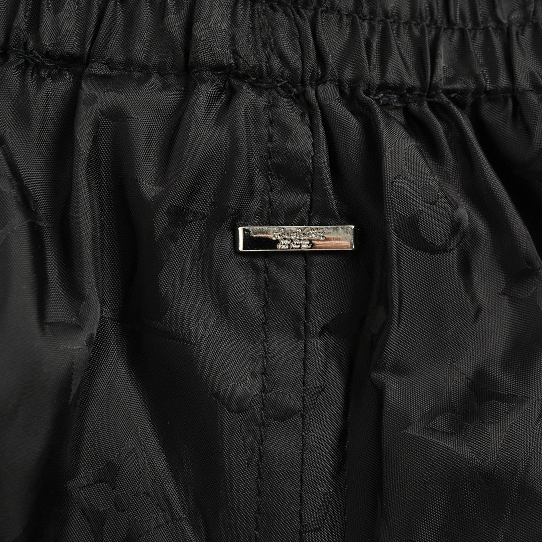 Short de plage presbyte classique à imprimé intégral et motif foncé