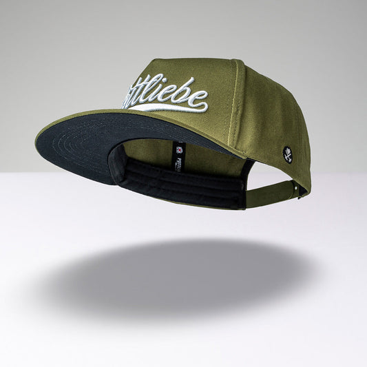 POTTLIEBE Snapback - Oliv Weiß 