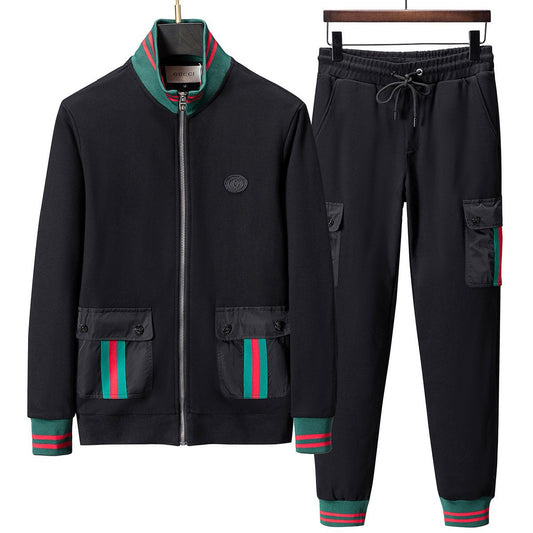 Ensemble sweat-shirt noir et blanc style automne et hiver 