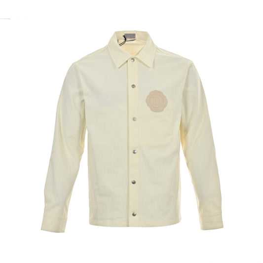 veste en jean avec logo brodé