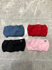 Ruched Bandeau Top in Vibrant Hues