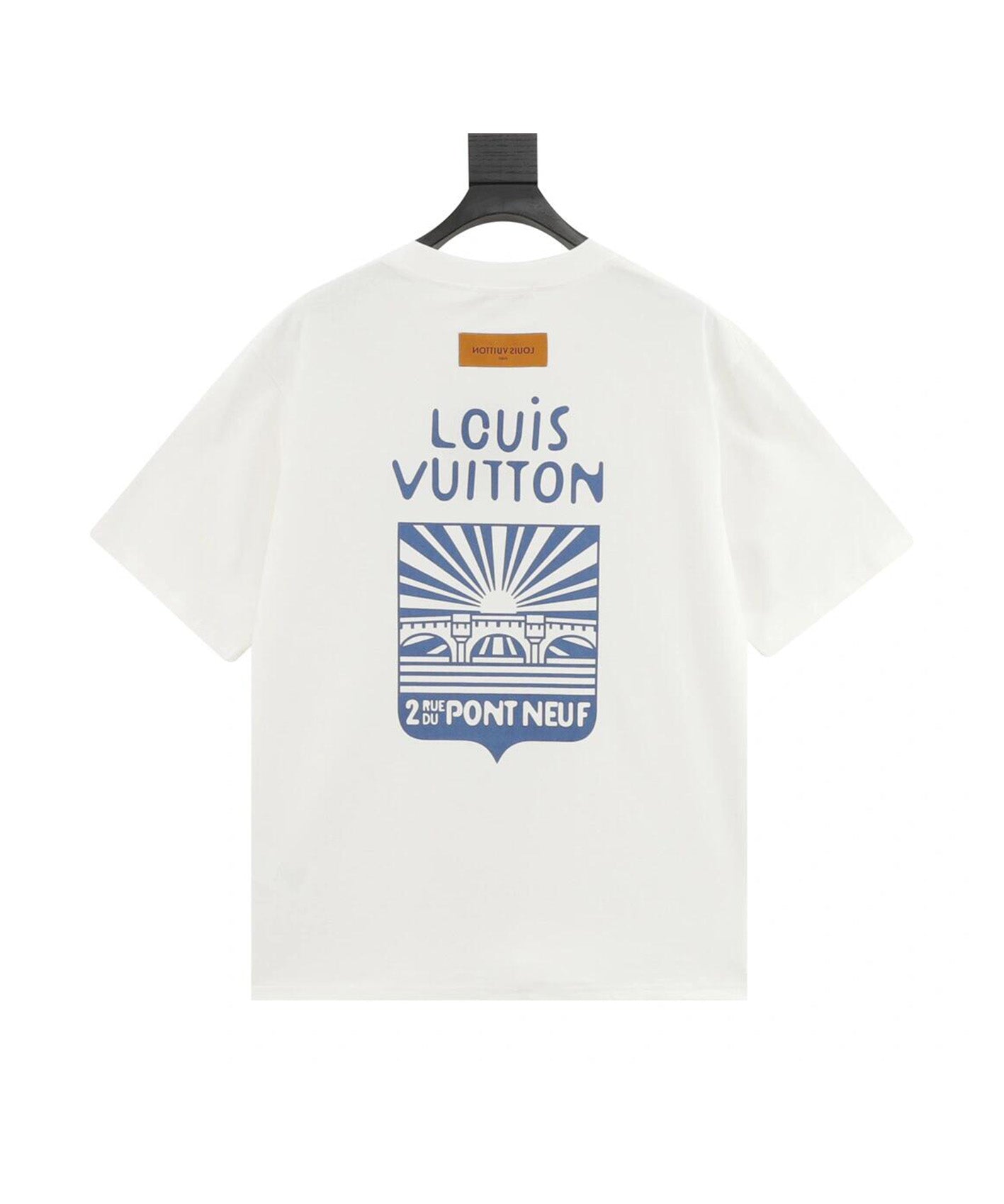 t-shirt à lettres graphiques au dos