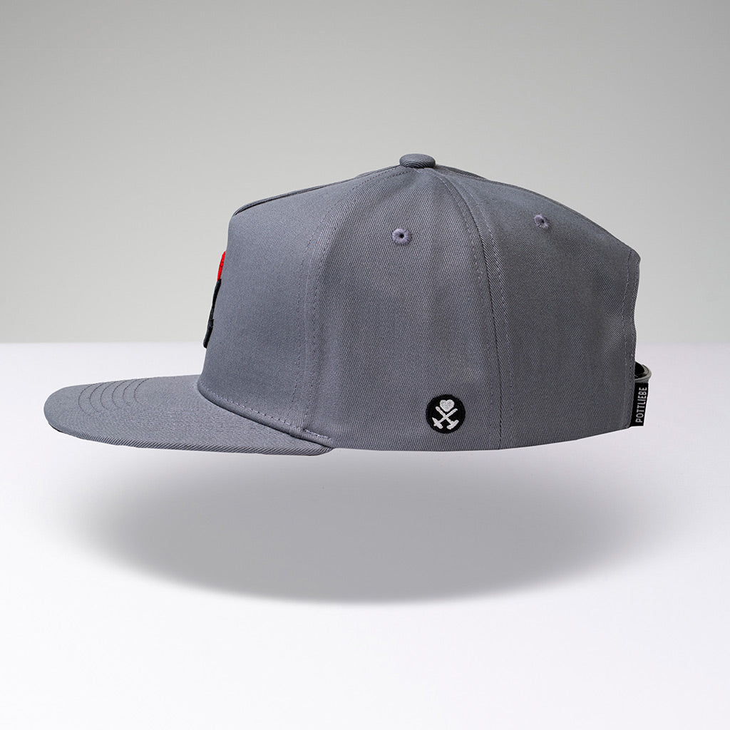 Kohle &amp; Herz Snapback - Grau 