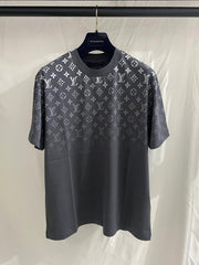 MONOGRAM GRADIENT BLACK WHITE T SHIRT