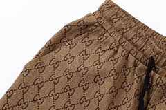 New double G logo knitted shorts