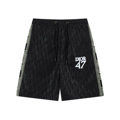Short de plage de couleur unie