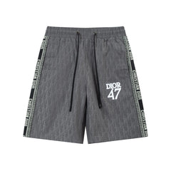 Short de plage de couleur unie