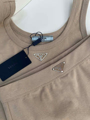 Tank top➕high waist underwear set,