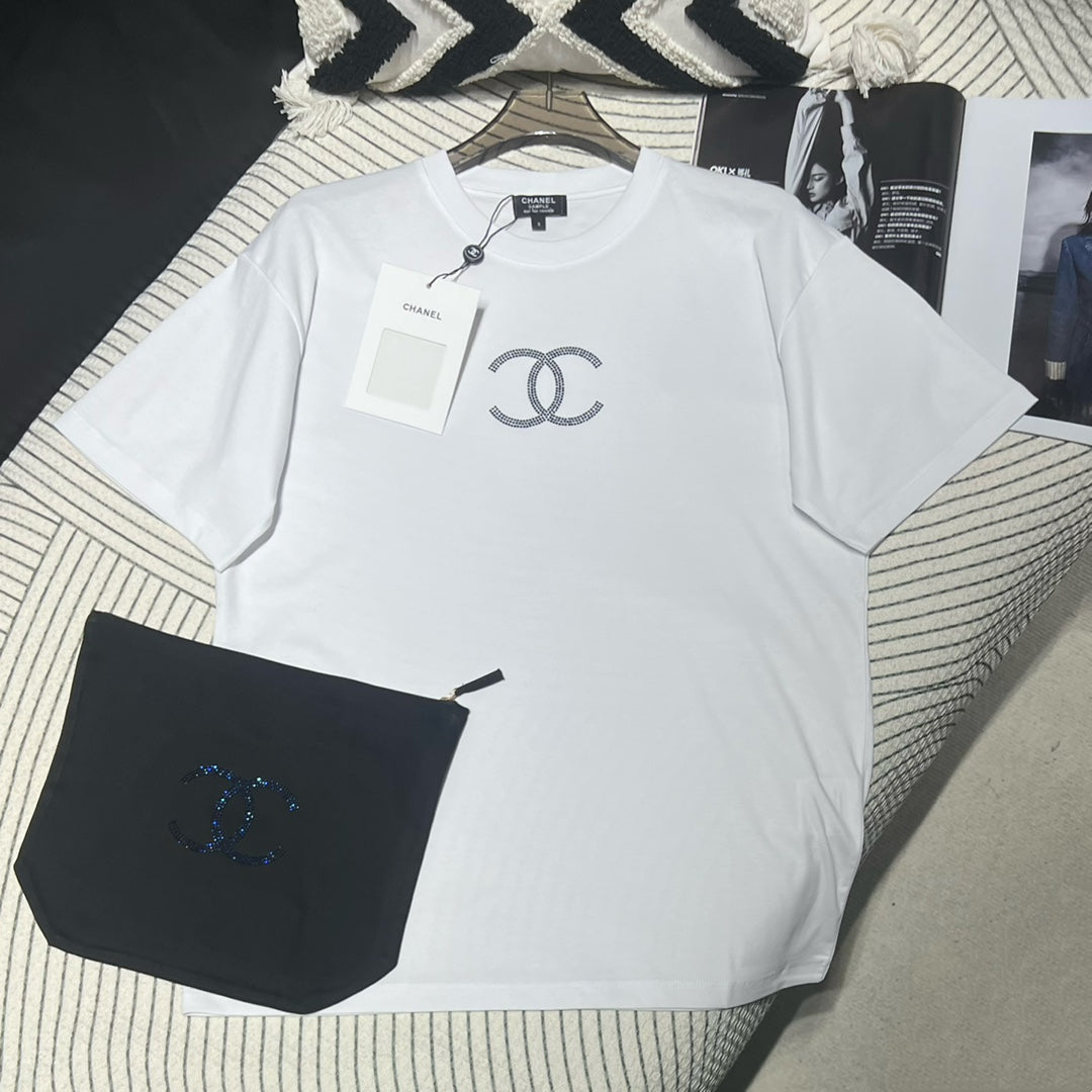 Heiße Strass-Kurzarm