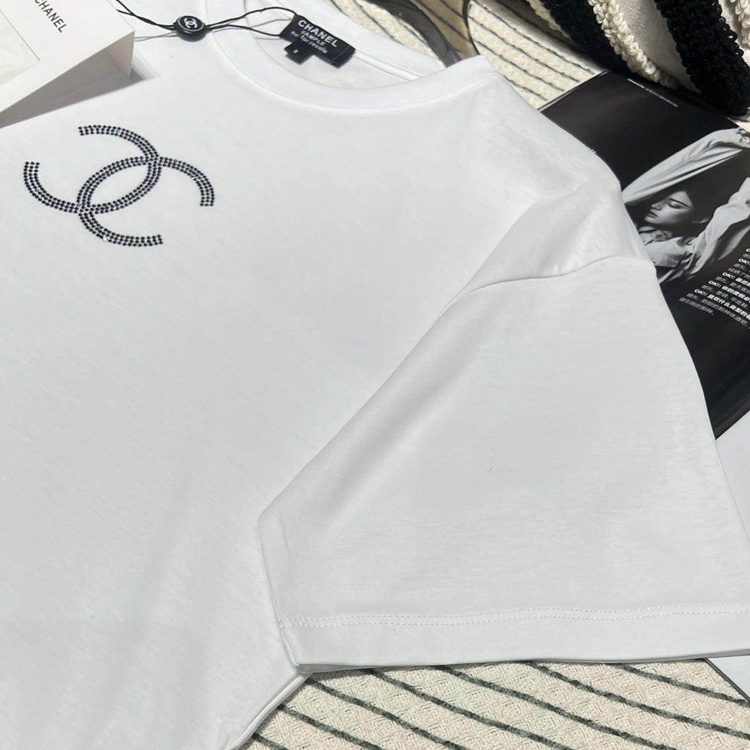 Heiße Strass-Kurzarm