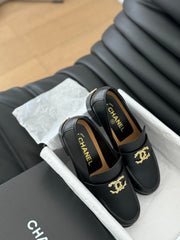 24S new double buckle Mary Jane loafers