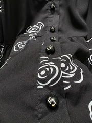 Rose pattern skirt