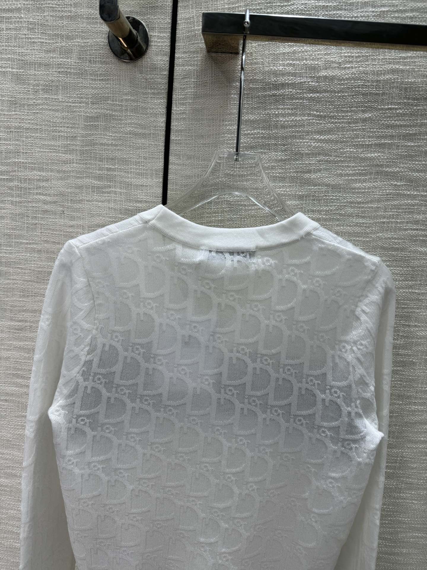 Cardigan tricoté avec logo de couleur contrastée