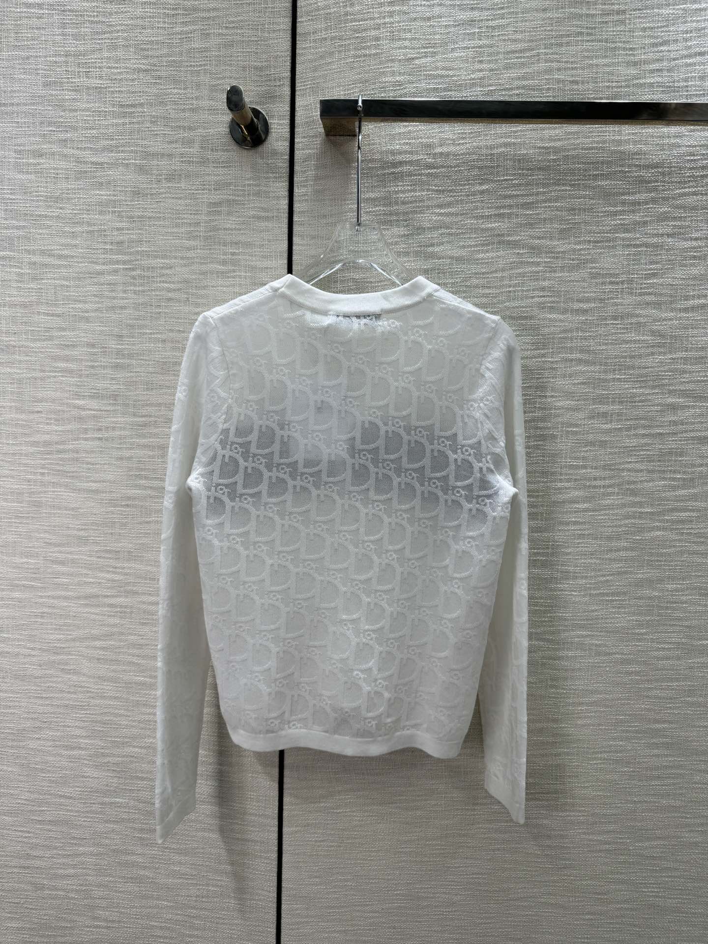 Cardigan tricoté avec logo de couleur contrastée