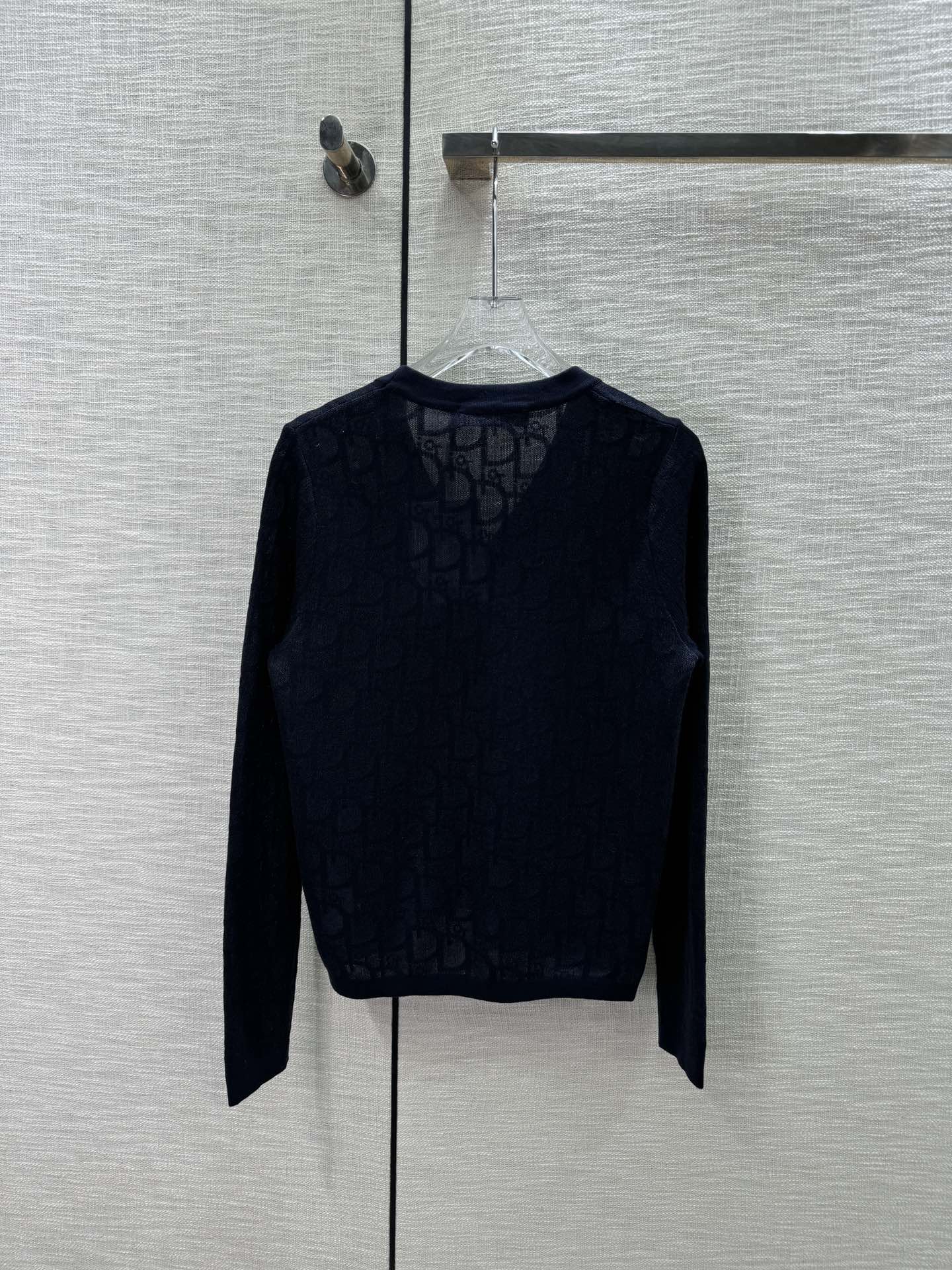 Cardigan tricoté avec logo de couleur contrastée