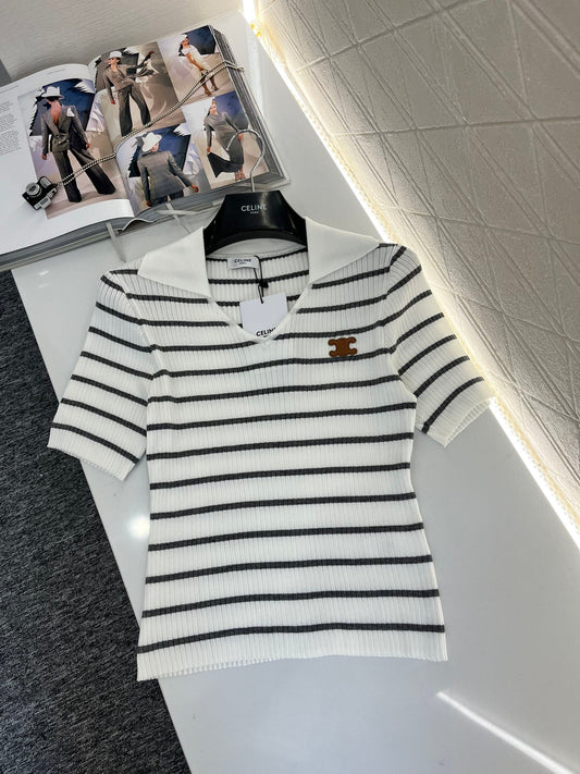 Gestreiftes Stricktop