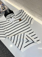 Striped knitted top