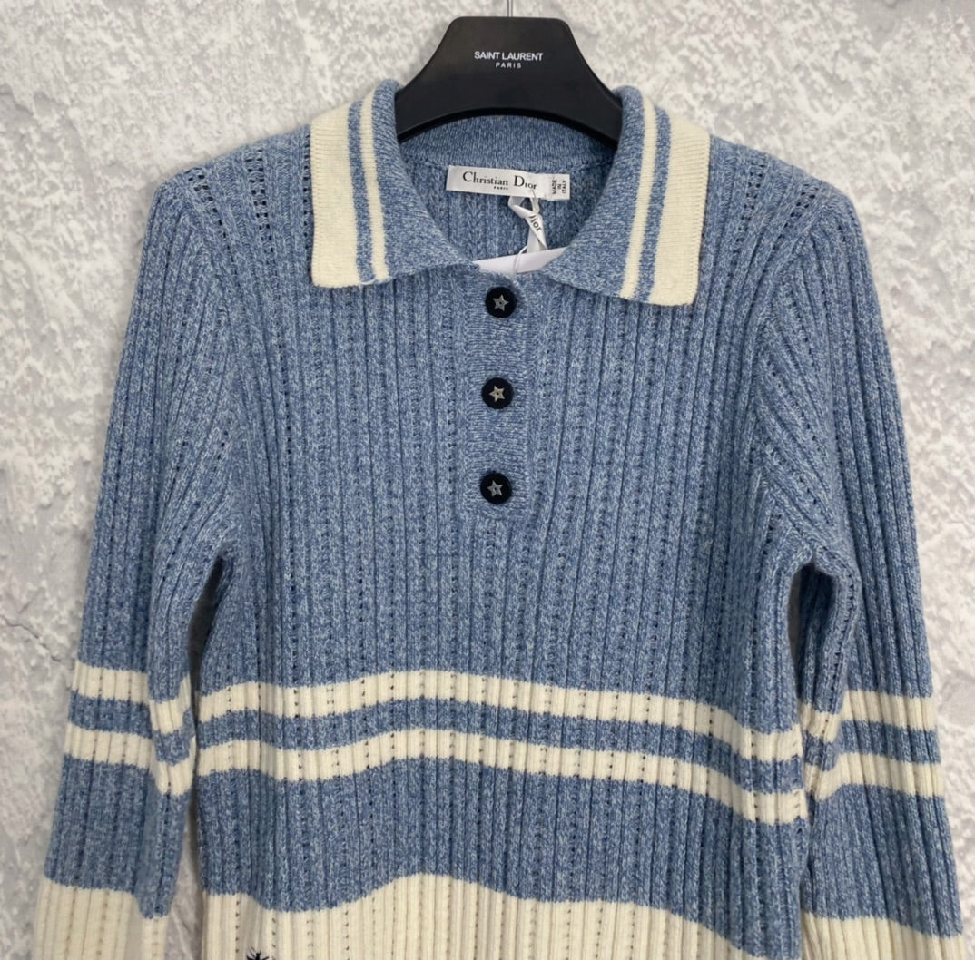 Lange Ärmel mit gestricktem Revers